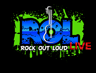 Rock Out Loud Live logo design by 3Dlogos