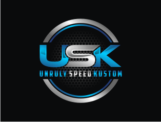 Unruly speed kustom  logo design by bricton