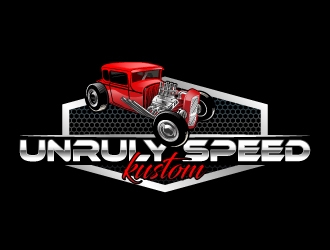 Unruly speed kustom  logo design by kasperdz