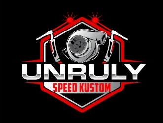 Unruly speed kustom  logo design by AamirKhan