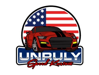 Unruly speed kustom  logo design by AamirKhan