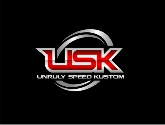 Unruly speed kustom  logo design by maspion