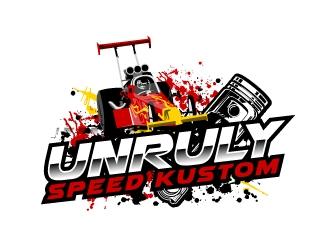 Unruly speed kustom  logo design by AamirKhan