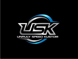 Unruly speed kustom  logo design by maspion