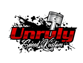 Unruly speed kustom  logo design by AamirKhan