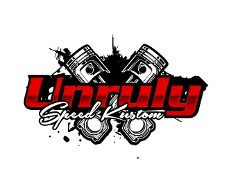 Unruly speed kustom  logo design by AamirKhan