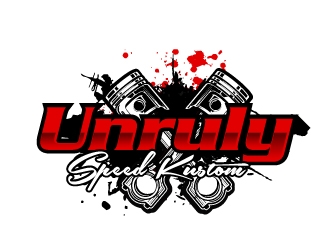 Unruly speed kustom  logo design by AamirKhan