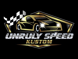 Unruly speed kustom  logo design by uttam