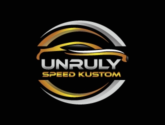 Unruly speed kustom  logo design by drifelm