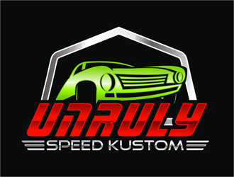 Unruly speed kustom  logo design by golekupo