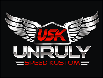 Unruly speed kustom  logo design by golekupo