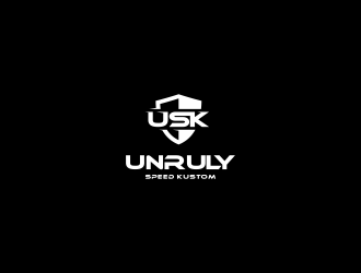 Unruly speed kustom  logo design by dhika