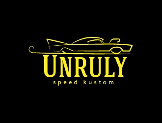 Unruly speed kustom  logo design by chumberarto