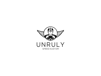 Unruly speed kustom  logo design by dhika