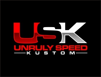 Unruly speed kustom  logo design by agil