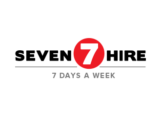 Seven7 Hire  logo design by BeDesign