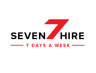 Seven7 Hire  logo design by BeDesign