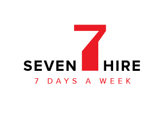 Seven7 Hire  logo design by BeDesign