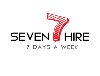 Seven7 Hire  logo design by BeDesign