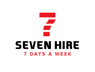 Seven7 Hire  logo design by BeDesign