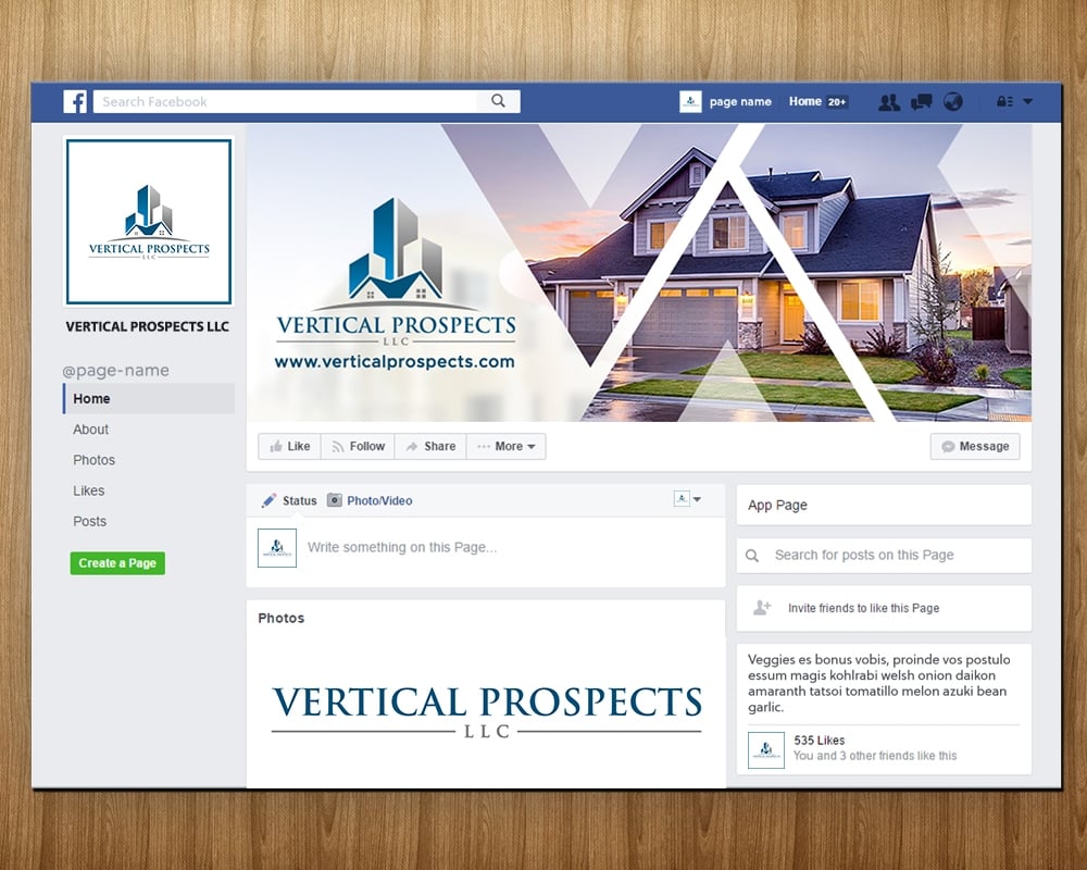 Vertical Prospects LLC logo design by MastersDesigns