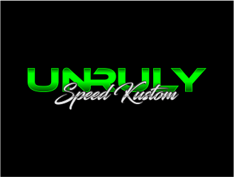 Unruly speed kustom  logo design by up2date