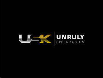 Unruly speed kustom  logo design by Susanti