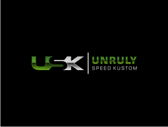 Unruly speed kustom  logo design by Susanti