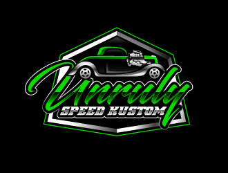 Unruly speed kustom  logo design by Suvendu