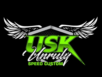 Unruly speed kustom  logo design by Suvendu