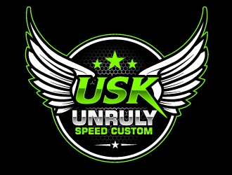 Unruly speed kustom  logo design by Suvendu