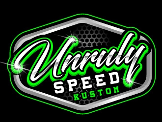 Unruly speed kustom  logo design by Suvendu