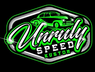 Unruly speed kustom  logo design by Suvendu