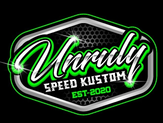 Unruly speed kustom  logo design by Suvendu