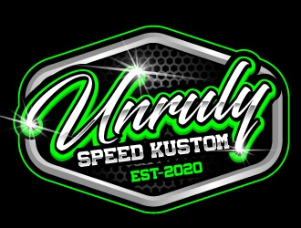 Unruly speed kustom  logo design by Suvendu