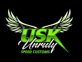 Unruly speed kustom  logo design by Suvendu