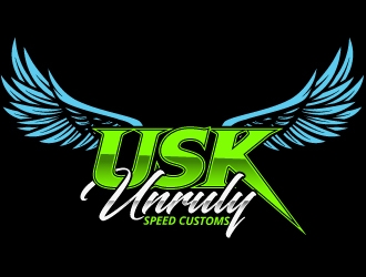 Unruly speed kustom  logo design by Suvendu