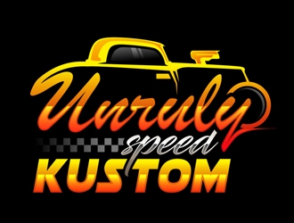 Unruly speed kustom  logo design by DreamLogoDesign