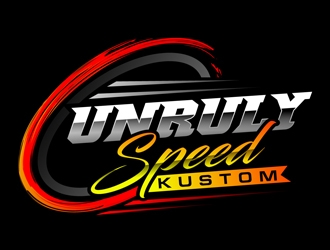 Unruly speed kustom  logo design by DreamLogoDesign