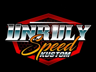 Unruly speed kustom  logo design by DreamLogoDesign