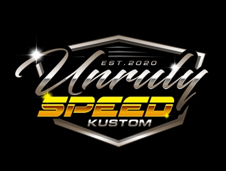 Unruly speed kustom  logo design by DreamLogoDesign