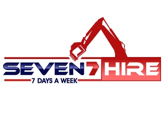 Seven7 Hire  logo design by PMG