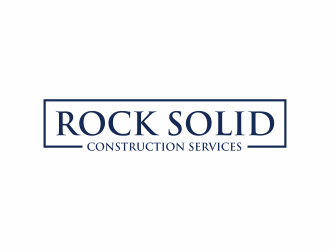 Rock Solid Construction Services  logo design by scolessi