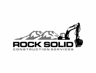 Rock Solid Construction Services  logo design by scolessi