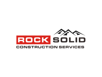 Rock Solid Construction Services  logo design by checx