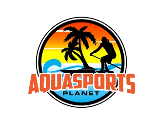 AquaSportsPlanet logo design by AamirKhan