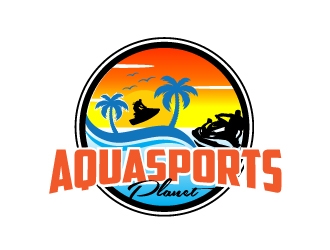 AquaSportsPlanet logo design by AamirKhan