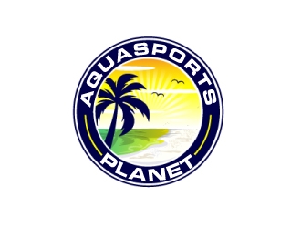 AquaSportsPlanet logo design by AamirKhan