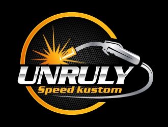 Unruly speed kustom  logo design by LucidSketch