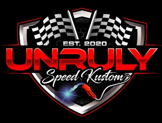 Unruly speed kustom  logo design by LucidSketch